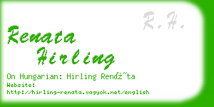 renata hirling business card